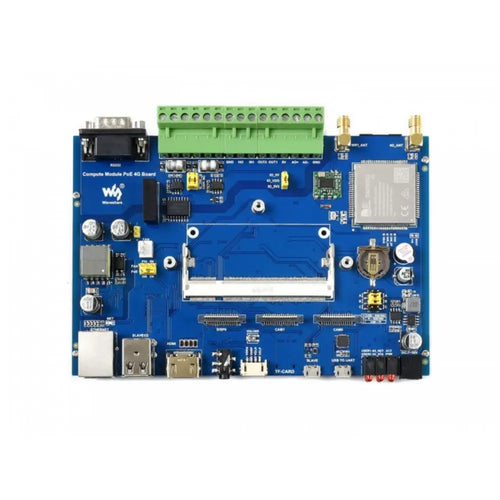 Waveshare Industrial IoT 4G/PoE Base Board for Raspberry Pi CM3/CM3+