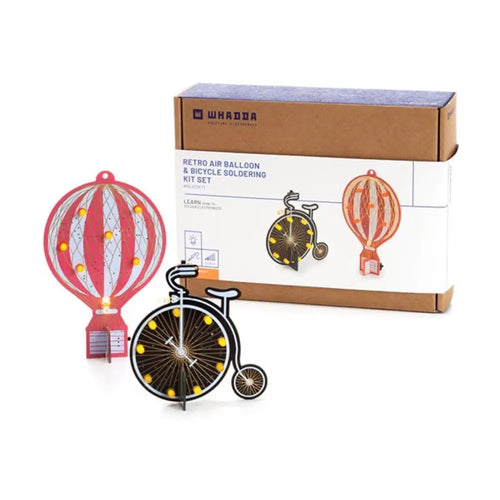 Whadda Retro Air Balloon & Bicycle Soldering Kit Set